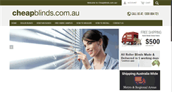 Desktop Screenshot of cheapblinds.com.au